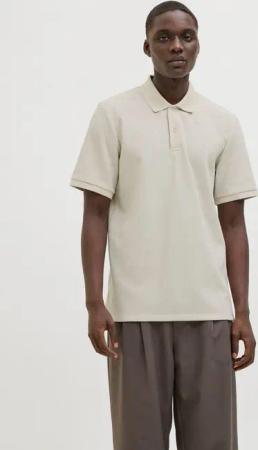 Jack & Jones Poloshirt JJEAUSTIN POLO SS NOOS Materialmix, regular fit