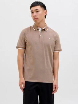 Jack & Jones Poloshirt JJEPAULOS POLO SS NOOS mit Logo Stickerei