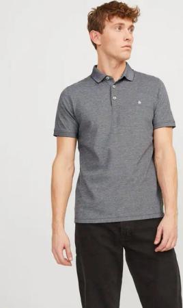 Jack & Jones Poloshirt JJEPAULOS POLO SS NOOS mit Logo Stickerei