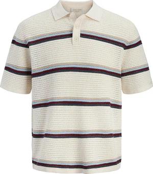 JACK & JONES Poloshirt JORMAINE creme | S