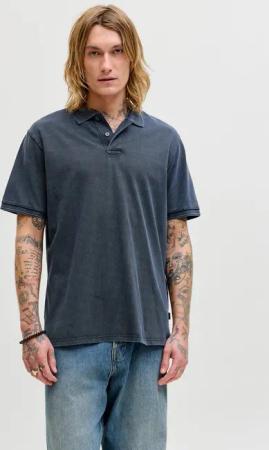 Jack & Jones Poloshirt JPRBLUWILL SS WASH POLO SN Baumwolle, regular fit