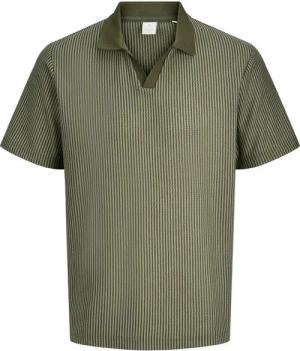 Jack & Jones Poloshirt Klassisch, Kurzarm, Geripptes Flachstrick Design JPRKASH SS POLO STYD SS25