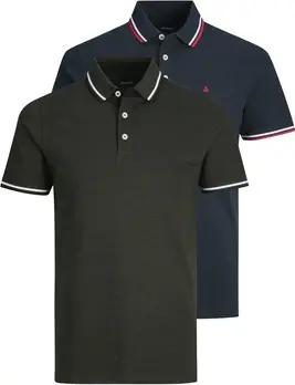 Jack & Jones  Poloshirt Poloshirt PAULOS Kurzarmshirt mit Polokragen 2er Pack