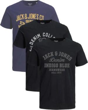 Jack & Jones Print-Shirt (Spar-Set, 3er-Pack) 3er-Pack Jack & Jones Herren Logo-Print T-Shirts