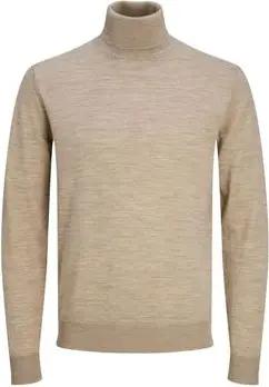 Jack & Jones  Pullover 12216829 MERINO KNIT ROLL-GREIGE