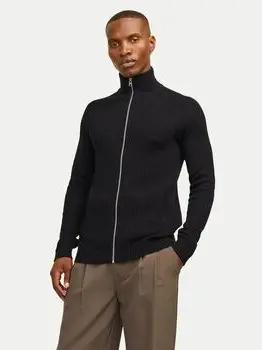 Jack & Jones  Pullover 12258474 PANNEL KNIT-BLACK