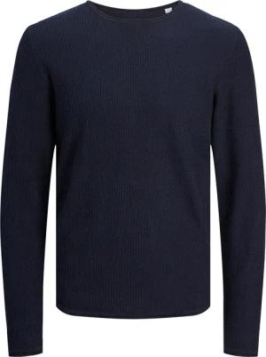 Jack & Jones Pullover Cooper Strick Rundhals Blau