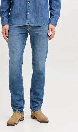 Jack & Jones Regular-fit-Jeans "JJICLARK im Used-Look, Stretchkomfort und niedrige Leibhöhe" Baumwollmischung, regular fit