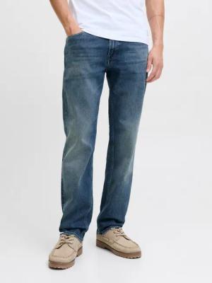 Jack & Jones Regular-fit-Jeans JJICLARK mit Used-Look und Stretch für den Alltag mit Abriebeffekten