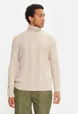 Jack & Jones Rollkragenpullover 12261441 Beige Regular Fit