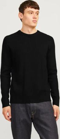 Jack & Jones Rundhalspullover JJEPERFECT – Pullover mit pflegeleichter Qualität, Structure Fit unifarben, modisch, regular fit, Strick, Rundhals