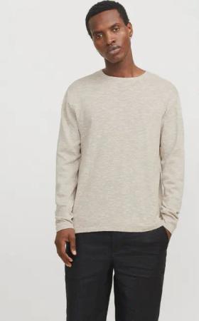 Jack & Jones Rundhalspullover JJESUMMER KNIT CREW NECK SN mit Rundhalsausschnitt