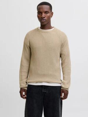Jack & Jones Rundhalspullover JJPANNEL KNIT CREW NECK AW25