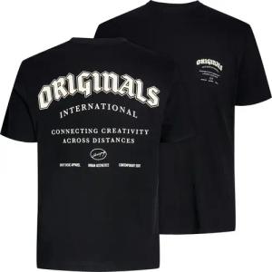 Jack & Jones Rundhalsshirt Jack&Jones T-Shirt schwarz XXL Backprint JORMEADOWS