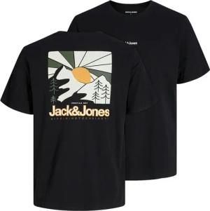 Jack & Jones Rundhalsshirt Jack&Jones T-Shirt schwarz XXL JJMINE Rückenprint