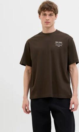 Jack & Jones Rundhalsshirt "JJEURBAN EDGE STUDIO TEE SS O-NECK NOOS" mit Front und Back Print