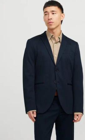 Jack & Jones Sakko JPRJAXON Jersey Blazer mit Stretch für stylischen Look meliert, modisch, slim fit, Materialmix