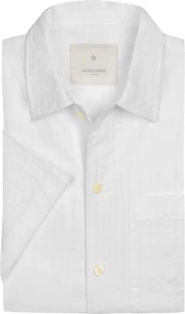 Jack & Jones Seersucker Kurzarmhemd aus Baumwolle mit Schattenstreifen