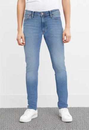 Jack & Jones Skinny-fit-Jeans JJILIAM Skinny Jeans mit Used-Waschung für schlanke Silhouette Abriebeffekte, modisch, skinny fit, Baumwollmischung