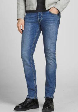 Jack & Jones Slim-fit-Jeans "JJIGLENN Jeans mit schmaler Beinform und Stretch für Komfort" Denim/Jeans, modisch, slim fit, Baumwollmischung