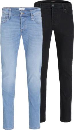 Jack & Jones Slim-fit-Jeans "JJIGLENN JJORIGINAL SQ 356/330 2 PK MP" Packung, 2 tlg.
