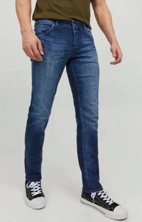 Jack & Jones Slim-fit-Jeans JJIGLENN – Slim-Fit-Jeans mit niedriger Leibhöhe Used, modisch, slim fit, Denim/Jeans