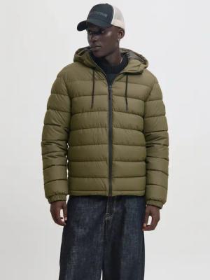 Jack & Jones Steppjacke "JCOPOINT PU PUFFER JACKET BF" mit Kapuze