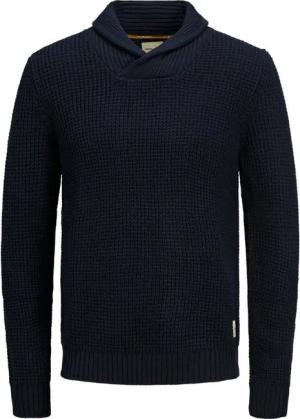 Jack & Jones Strickpullover Herren Pullover Strick Sweater JJENICK KNIT SHAWL NECK NOOS