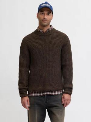 Jack & Jones Strickpullover JORBLEECKER KNIT CREW NECK BF