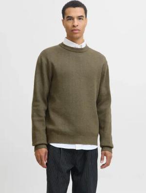 Jack & Jones Strickpullover "JPRBLAMILANO STITCH KNIT CREW NECK SN" Baumwolle, relaxed fit