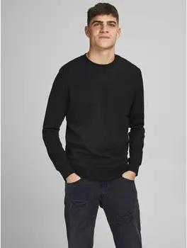 Jack & Jones  Sweatshirt 12181903 CREW NECK-BLACK