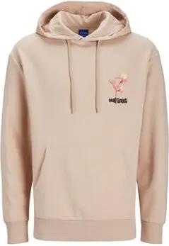 Jack & Jones  Sweatshirt 12256165 JORGAMES SWEAT HOOD-RUGBT TAN
