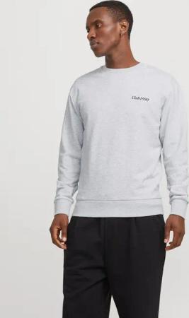 Jack & Jones Sweatshirt JJEBRADLEY GRAPHIC SWEAT CREW NOOS mit Front und Back Print