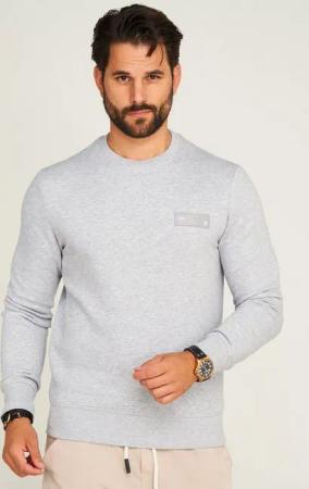 Jack & Jones Sweatshirt POPS SWEAT CREW NECK Sweatpullover Casual Basic Shirt Unifarben Baumwollmischung