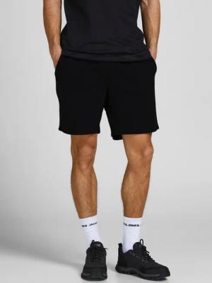 Jack & Jones Sweatshorts JPSTGORDON mit elastischem Bund unifarben, modisch, regular fit, Webstoff