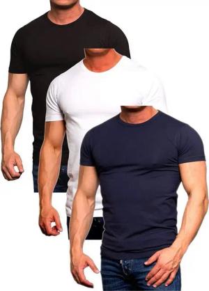 Jack & Jones T-Shirt (3er-Pack) Basic mit Rundhalsausschnitt