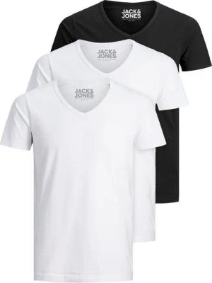 Jack & Jones T-Shirt Basic V-Neck (3-tlg., 3er Pack) etwas länger geschnitten, nicht zu kurz