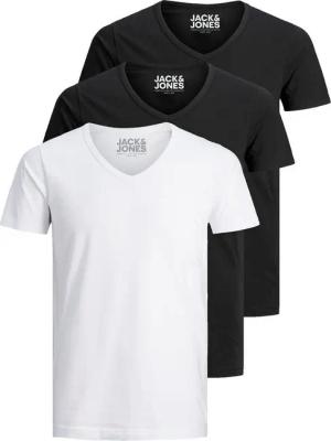 Jack & Jones T-Shirt Basic V-Neck (3-tlg., 3er Pack) etwas länger geschnitten, nicht zu kurz