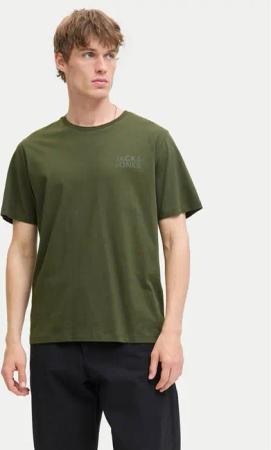 Jack & Jones T-Shirt Corp Logo 12151955 Grün Standard Fit