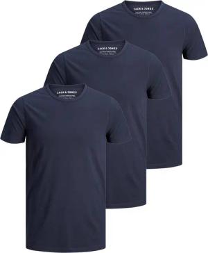 Jack & Jones T-Shirt Herren Basic T-Shirt 3er Pack Rundhals O-Neck Regular Baumwolle Lycra