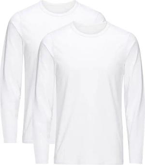 Jack & Jones T-Shirt Jack & Jones Herren Langarmshirt 2er Pack Rundhals Longsleeve Basic