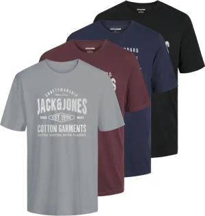 Jack & Jones T-Shirt SIMON Kurzarmshirt 5er Pack