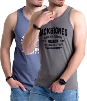 Jack & Jones Tanktop Bedrucktes Shirt aus Baumwolle (2er-Pack) mit Print