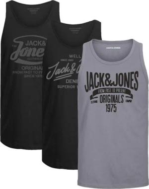 Jack & Jones Tanktop Bequemes Slimfit Shirt mit Printdruck (3er-Pack) mit Print