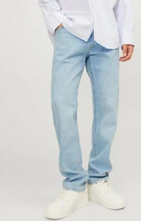 Jack & Jones Tapered-fit-Jeans JJIMIKE aus elastischem Material und Used-Waschung Denim/Jeans, modisch, bequem, Baumwollmischung