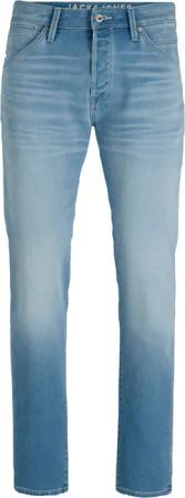 Jack & Jones Tapered-fit-Jeans "JJIMIKE mit Stretch, Used-Look und bequemer Passform" mit Abriebeffekten