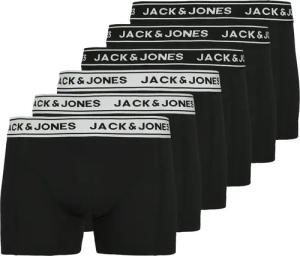 Jack & Jones Trunk "JACCRISP im 6er Pack mit Logobund und Stretchkomfort" Packung, 6 Stk. unifarben mit Farbeinsatz, modisch, eng anliegend, Baumwollmischung
