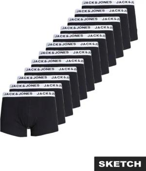 Jack & Jones Trunk JACSOLID Stretchkomfort, elastisch, bequem mit sportlichem Look (Packung, 12-St) bedruckt, modisch, eng anliegend, Baumwollmischung, Bündchen