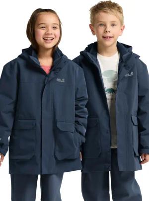 Jack Wolfskin 3in1 Canvey Kids 3-in-1 Parka Kinder 176 blue midnight sky