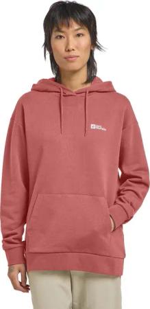 Jack Wolfskin Essential Hoodie Women Hoodie aus Bio-Baumwolle Damen S red mineral red
